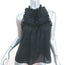 Ulla Johnson Tank Top Lea Black Swiss Dot Cotton Size 0 Sleeveless Blouse