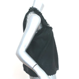 Ulla Johnson Tank Top Lea Black Swiss Dot Cotton Size 0 Sleeveless Blouse