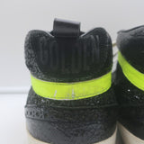 Golden Goose Glitter Mid Star Sneakers Black & Silver Metallic Leather Size 41