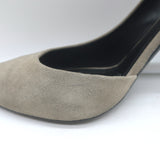 Celine D'Orsay Pumps Gray Suede Size 40.5 Pointed Toe Heels