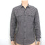 Vince Micro Check Long Sleeve Button Down Shirt White/Navy Size Medium