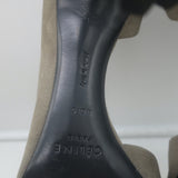 Celine D'Orsay Pumps Gray Suede Size 40.5 Pointed Toe Heels