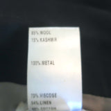 Chloe Two-Tone Sequined Jacket Black & Navy Wool-Cashmere Size 40