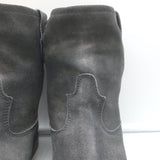 Isabel Marant Jenny Ankle Boots Dark Gray Suede Size 39