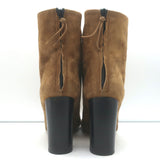 Isabel Marant Garett Ankle Boots Brown Suede Size 41