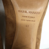 Isabel Marant Garett Ankle Boots Brown Suede Size 41
