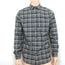 Vince Willow Plaid Button Down Shirt Gray Cotton Size Medium