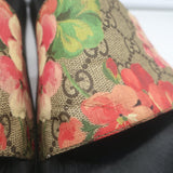 Gucci GG Blooms Pursuit Pool Slide Sandals Multicolor Canvas Size 41