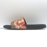 Gucci GG Blooms Pursuit Pool Slide Sandals Multicolor Canvas Size 41