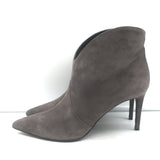 Saint Laurent Paris Pointed Toe Booties Dark Anthracite Suede Size 41