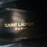 Saint Laurent Paris Pointed Toe Booties Dark Anthracite Suede Size 41