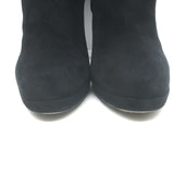 Prada Platform Ankle Boots Black Suede Size 41.5