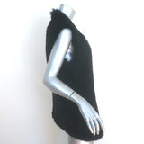June Rabbit Fur Long Vest Black Size Small