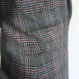 Veronica Beard Brock Dickey Jacket Dark Gray Checked Wool-Blend Size 10 NEW