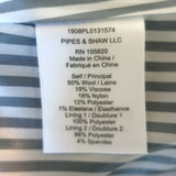 Veronica Beard Brock Dickey Jacket Dark Gray Checked Wool-Blend Size 10 NEW