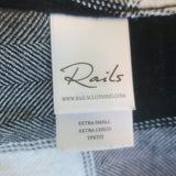 Rails Hunter Plaid Button Down Shirt White/Black Size Extra Small