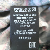 Isabel Marant Udellnad Short Sleeve Top Black Paisley Print Velvet Size 36