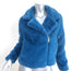 Apparis Tukio Faux Fur Biker Jacket Blue Size Small