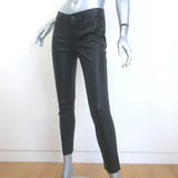 Vince Stretch Leather Skinny Pants Black Size 6