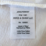 Veronica Beard Waldorf Ruched-Sleeve Tee White Cotton Jersey Size Small NEW