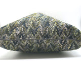 Missoni Messenger Bag Black/Green Lurex Knit Large Flat Crossbody NEW