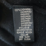 Ralph Lauren Black Label Ruffle-Trimmed Cashmere Sweater Black Size Small