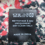 Isabel Marant Etoile Ruffle Blouse Jelby Black/Multi Printed Crepe Size 38