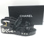 Chanel 16C Sequin Slingback Sandals Black Size 38.5