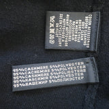 Ralph Lauren Collection Jewel-Neck Sweater Black Stretch Cashmere Size Medium