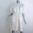 Prada Short Sleeve Shirt Dress Ecru Silk Taffeta Size 42