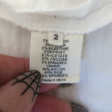 L'Agence Pleated-Side Sleeveless Mini Dress White Stretch Cotton Size 2