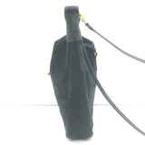 Hermes Micro Trim Crossbody Bag Black Suede