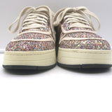 Jimmy Choo Hawaii Glow in the Dark Glitter Low Top Sneakers Pink/White Size 38