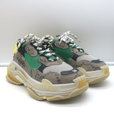 Gucci x Balenciaga The Hacker Project Triple S Sneakers Green/Brown Size 38