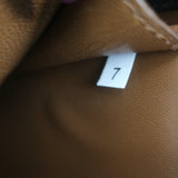 Prada City Stitch Pyramid Satchel Brown & Black Leather Medium Crossbody Bag