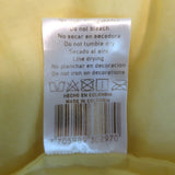 WAIMARI Paloma Smocked Embroidered Mini Dress Light Yellow Cotton Size Small