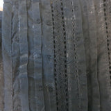 LoveShackFancy Natasha Ruffled Mini Dress Black Lace-Trim Swiss Dot Size Small