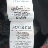 IRO Minksy Oversized Plaid Jacket Gray/Red Wool-Blend Size 34