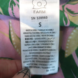 FARM Rio Ana Tapestry Midi Dress Fuchsia Floral Print Cotton Size Small