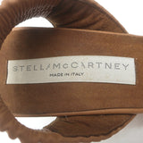 Stella McCartney Basket Weave Slingback Wedge Pumps Sienna Brown Size 38