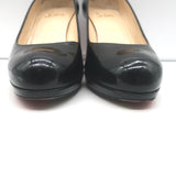 Christian Louboutin New Simple 85 Platform Pumps Black Patent Leather Size 41.5