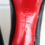 Christian Louboutin New Simple 85 Platform Pumps Black Patent Leather Size 41.5
