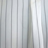 Christian Dior Striped Button-Up Shirt Cream Silk Size US 6 Short Sleeve Blouse