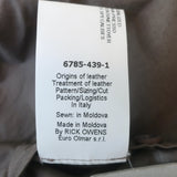 Rick Owens Classic Leather Biker Jacket DNA Dust Size 44 NEW