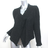 IRO Siana Metallic Boucle Tweed Jacket Black Cotton-Blend Size 40