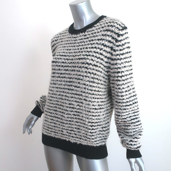 Isabel Marant Etoile Sweater Canelia White/Black Striped Boucle