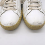 Saint Laurent Court Classic SL/06 Embroidered Low Top Sneakers White Size 40