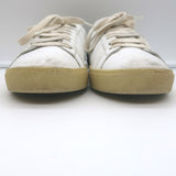 Saint Laurent Court Classic SL/06 Embroidered Low Top Sneakers White Size 40