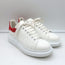 Alexander McQueen Oversized Sneakers White Leather & Red Suede Size 40
