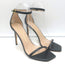 Stuart Weitzman Nudistcurve Ankle Strap Sandals Black Leather Size 10 NEW